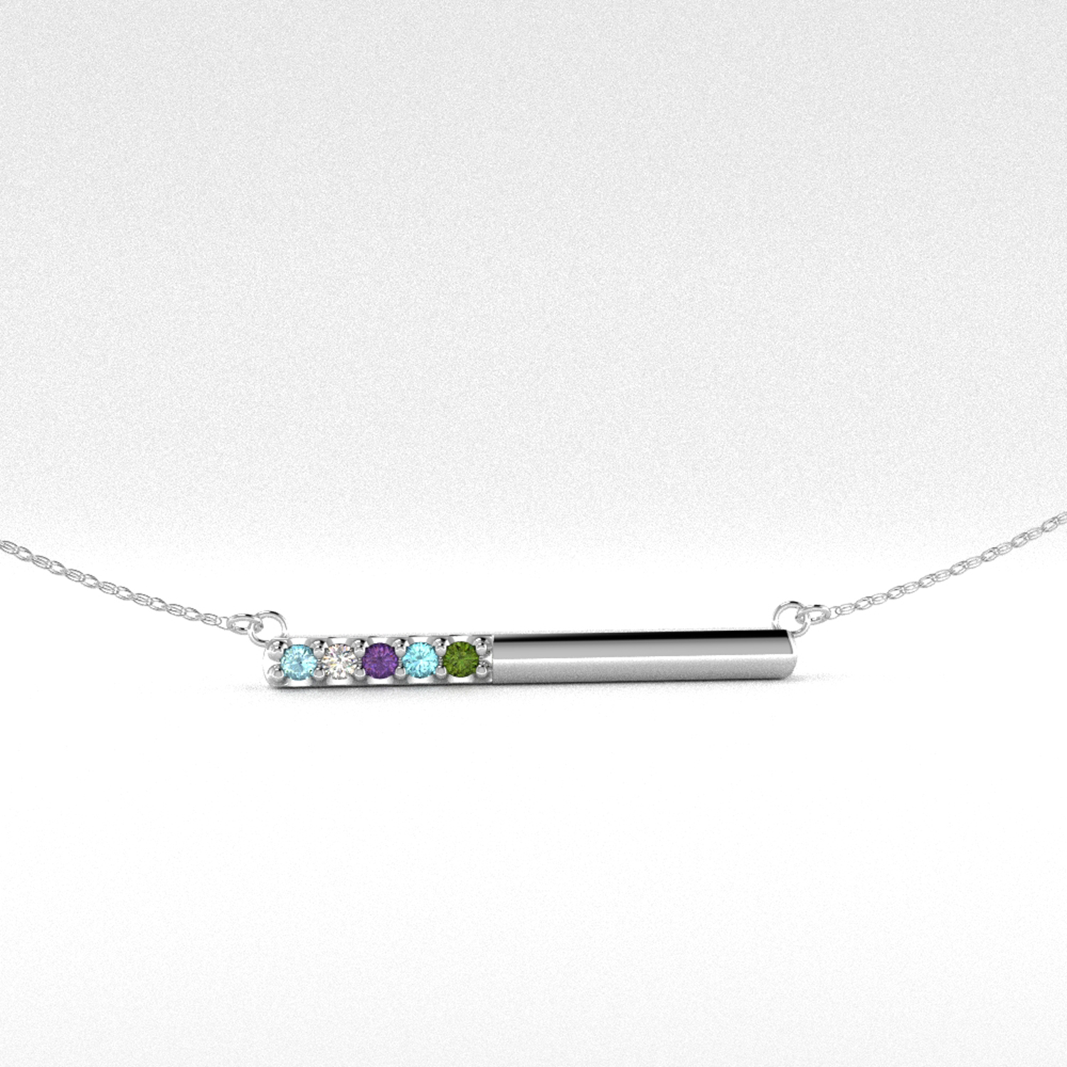 10K Synthetic Stone Mother's Pendan...