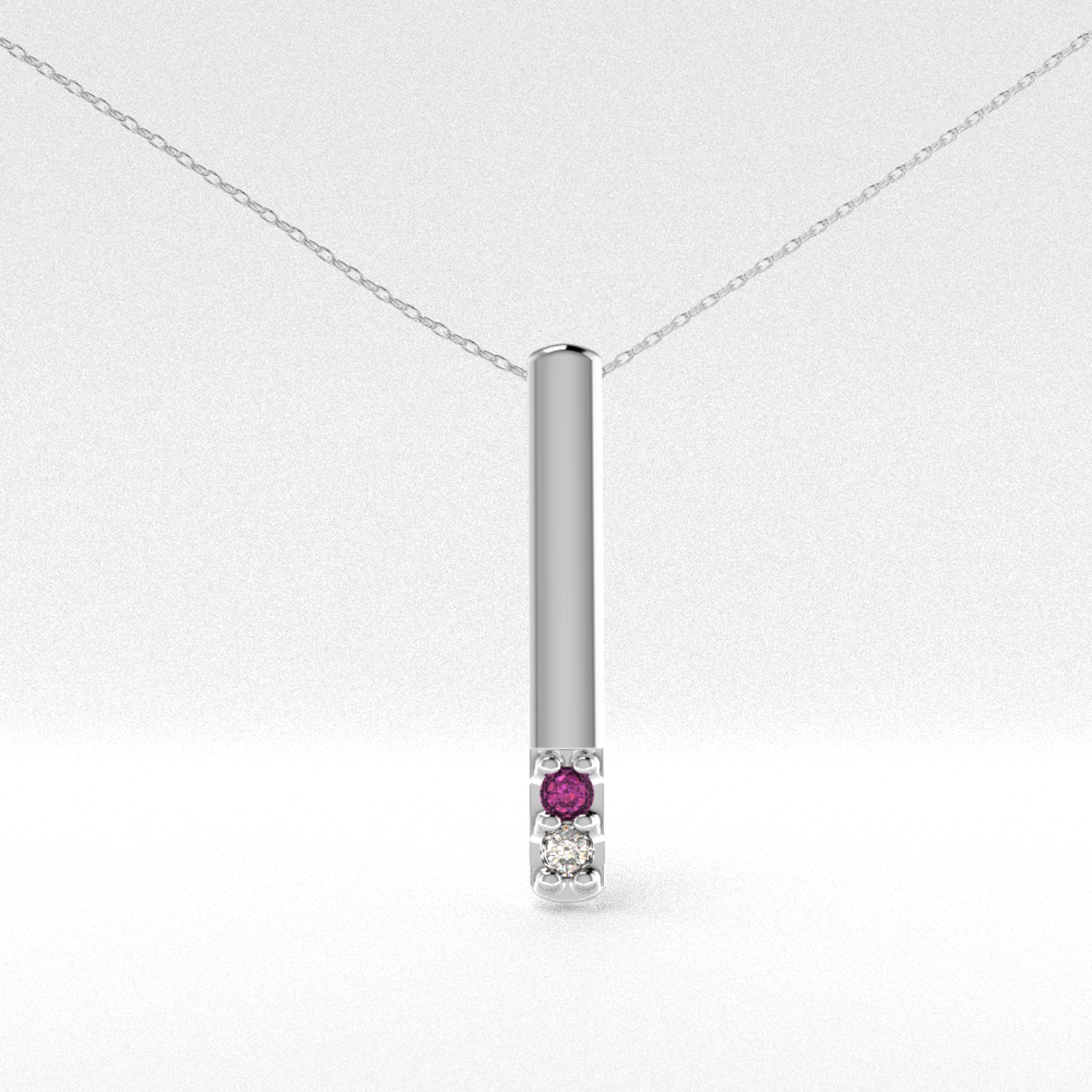 10K Synthetic Stone Mother's Pendan...