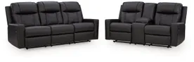 Mackmenville Reclining Sofa and Reclining Loveseat with Console