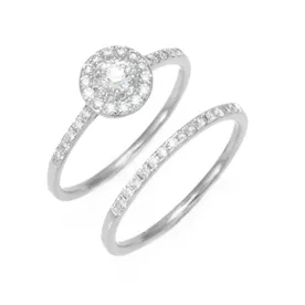 10K .58cttw Diamond Bridal Set