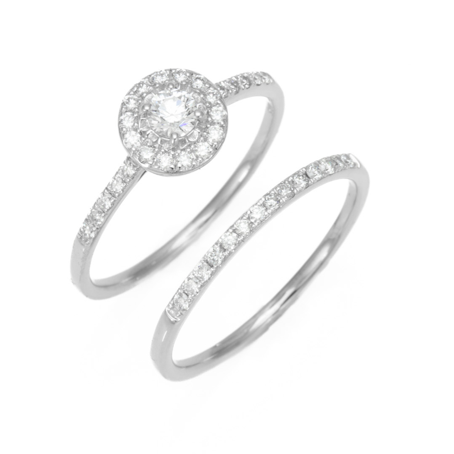 10K .58cttw Diamond Bridal Set
