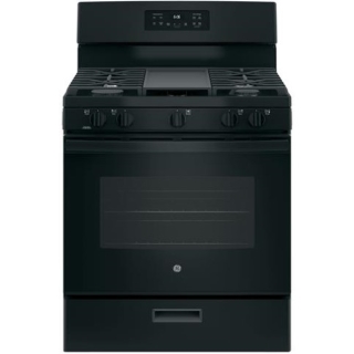 GE 30in Gas Range - Black