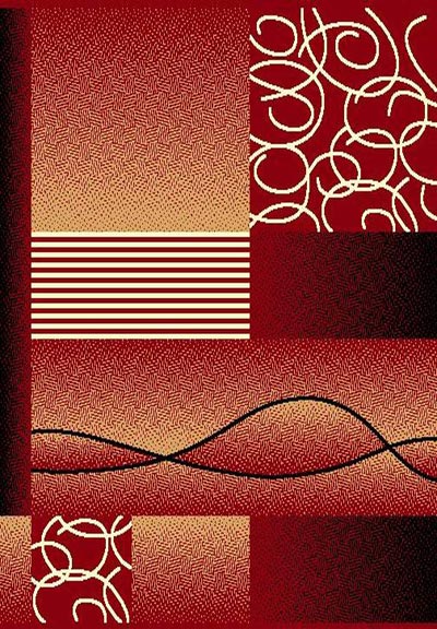 5 X 8 MODERNO 20 RED RUG