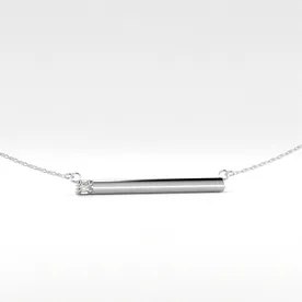 10K Synthetic Stone Mother's Pendant with Chain 1 Stone