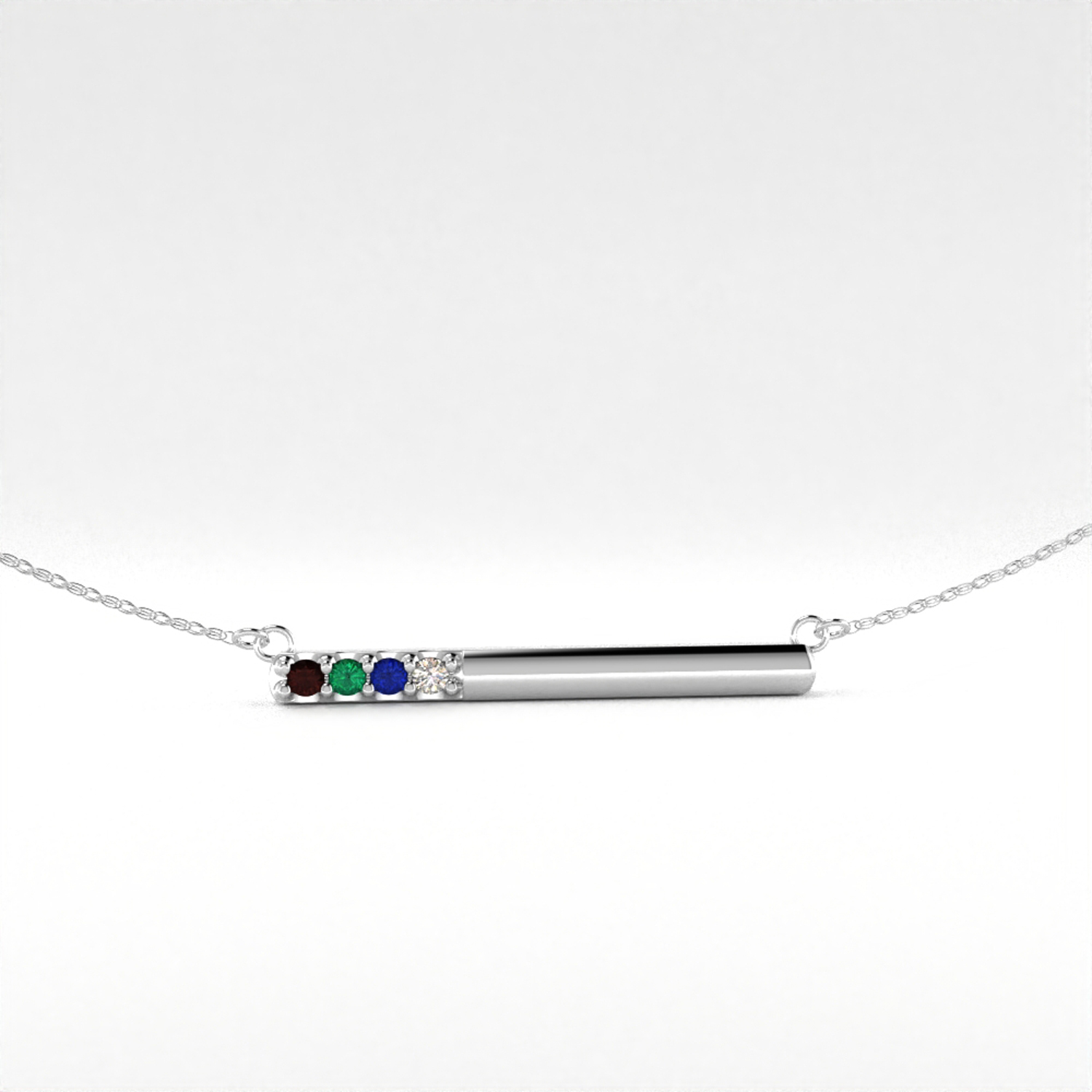 10K Synthetic Stone Mother's Pendan...