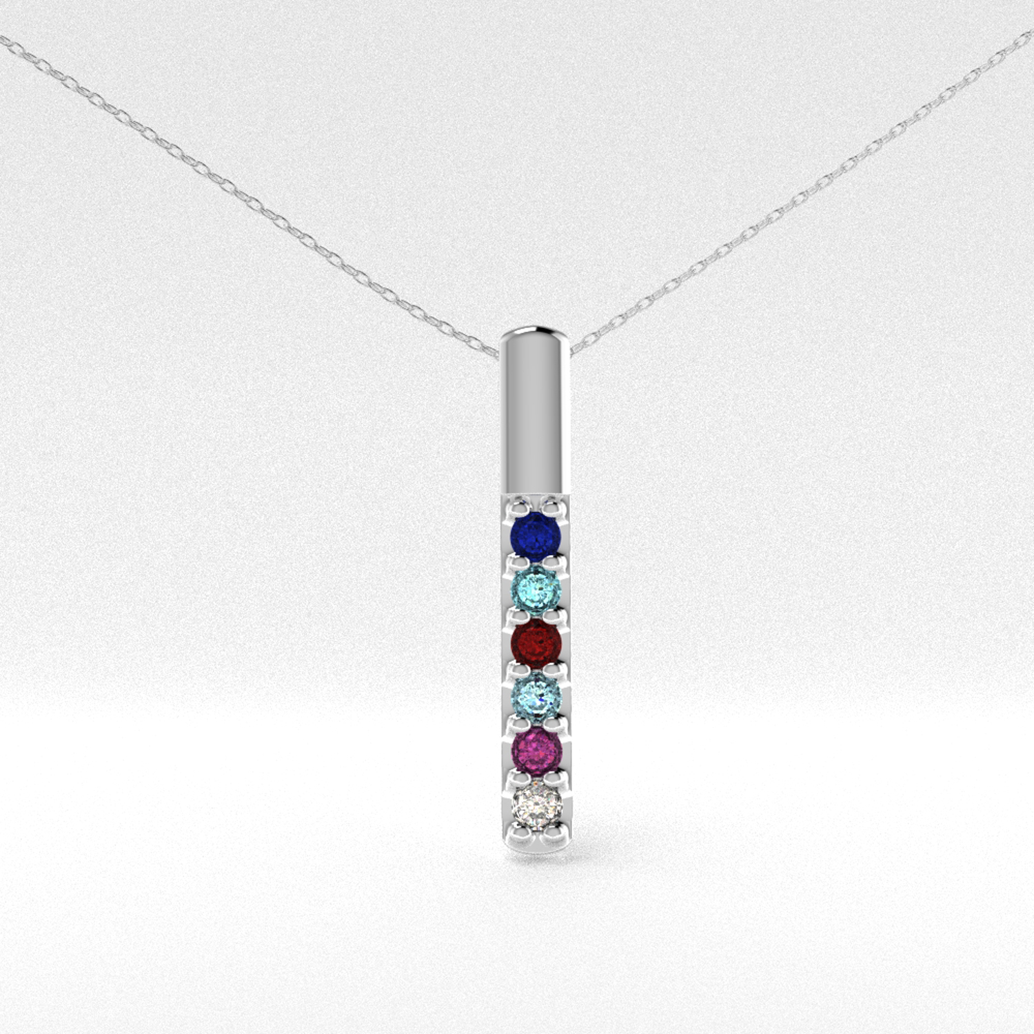 10K Synthetic Stone Mother's Pendan...