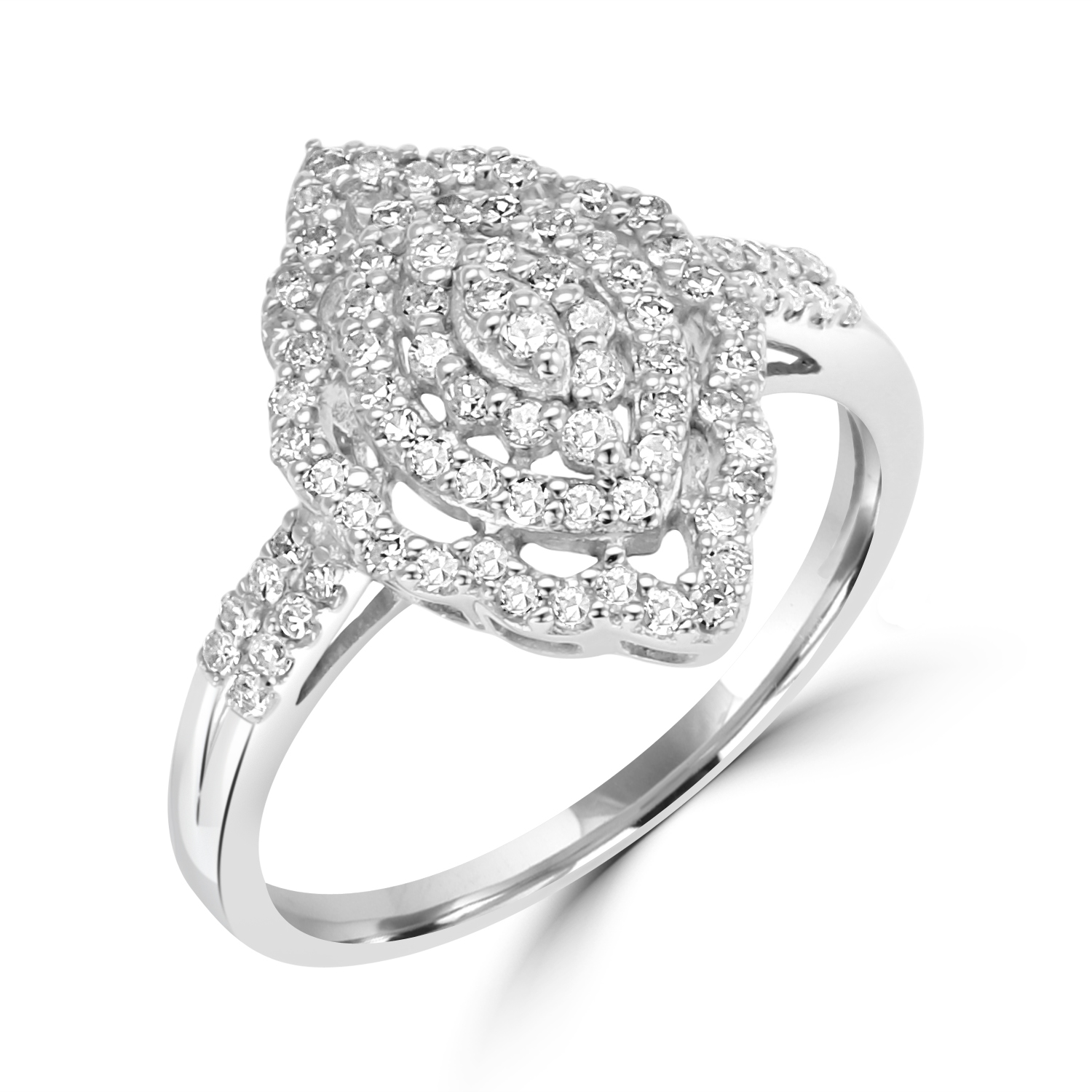 10K 3/8cttw Ladies Diamond Fashion ...