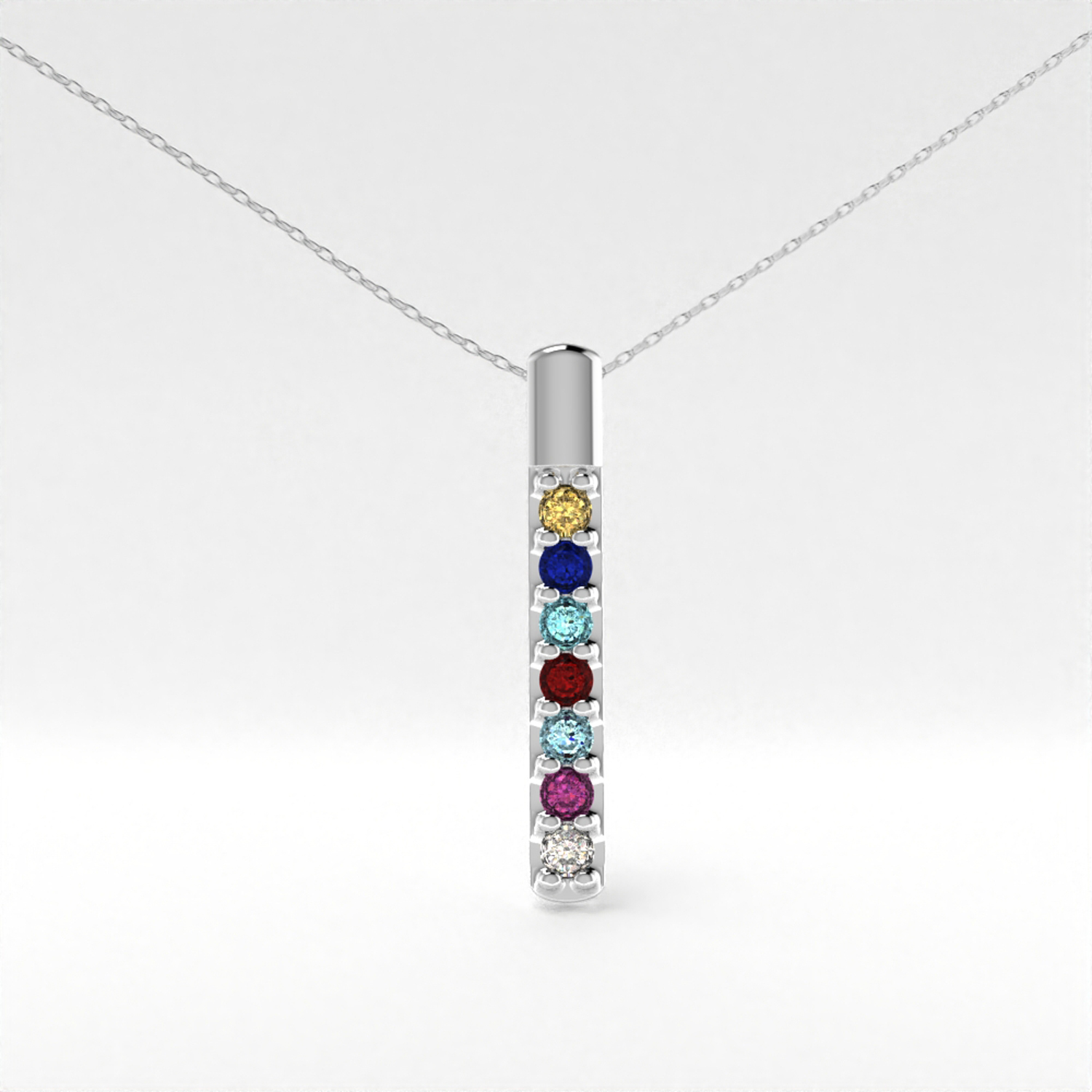 10K Synthetic Stone Mother's Pendan...