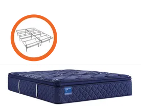 SEALY QUEEN TRAVELERS REST (SOFT) MATTRESS WITH BED BASE