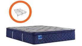 SEALY TWIN MIDNIGHT COVE (SOFT) MATTRESS WITH BASE
