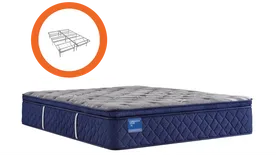 SEALY FULL MIDNIGHT COVE (SOFT) MATTRESS WITH BASE